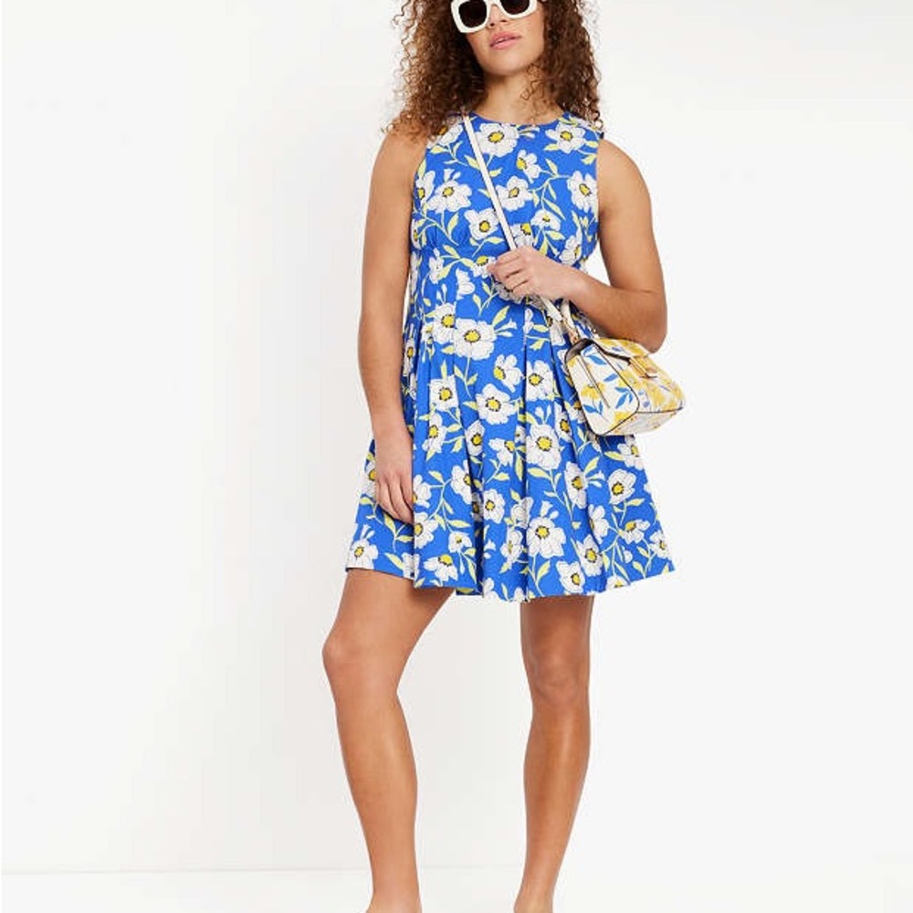Kate Spade Blue and White Floral Mini Dress